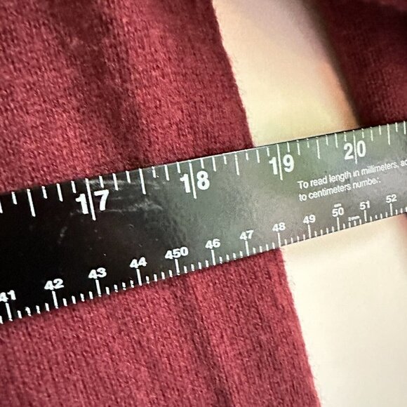 Halogen Womens Size Small Maroon Cashmere Wool Pullover Long Sleeve Sweater‎ - Picture 6 of 6